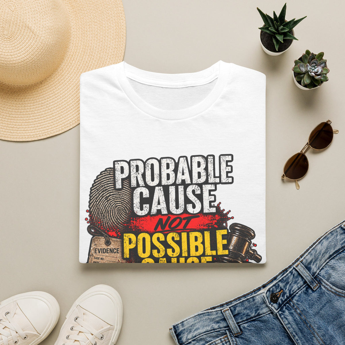 Probable Cause Not Possible Cause T-Shirt — Police, Law & Forensics Graphic Tee
