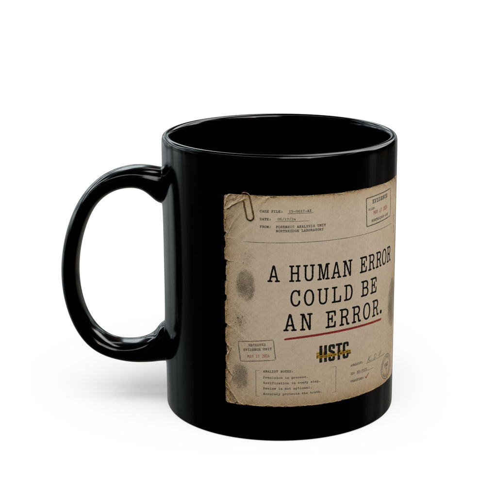 A Human Error Could Be an Error Mug — Vintage Case File Edition Coffee Mug (11oz/15oz)