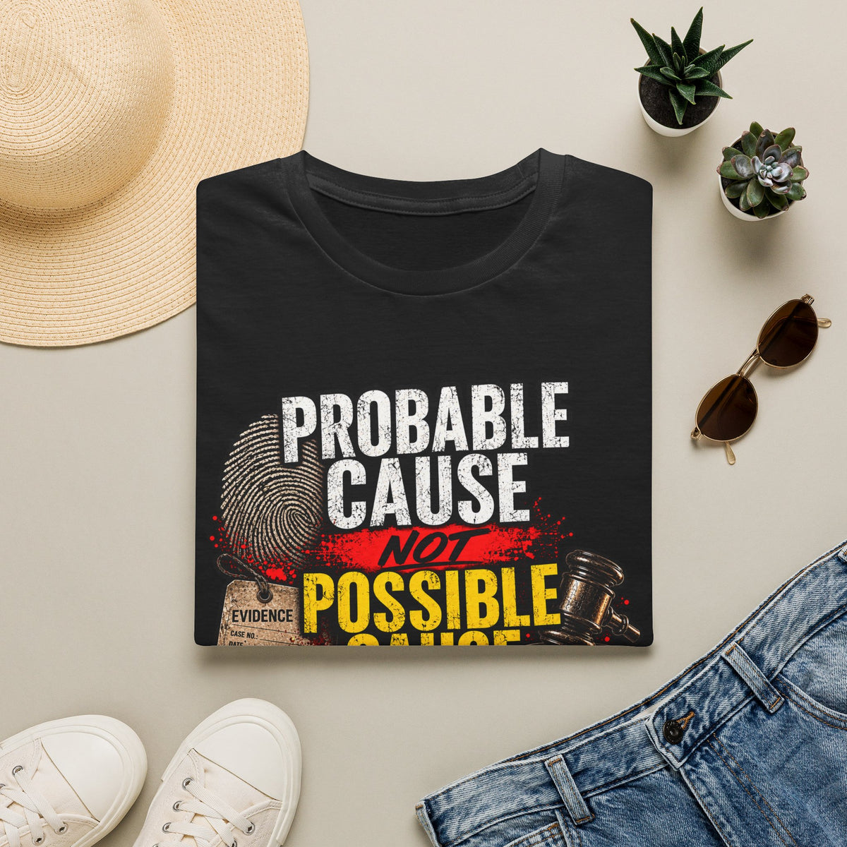 Probable Cause Not Possible Cause T-Shirt — Police, Law & Forensics Graphic Tee