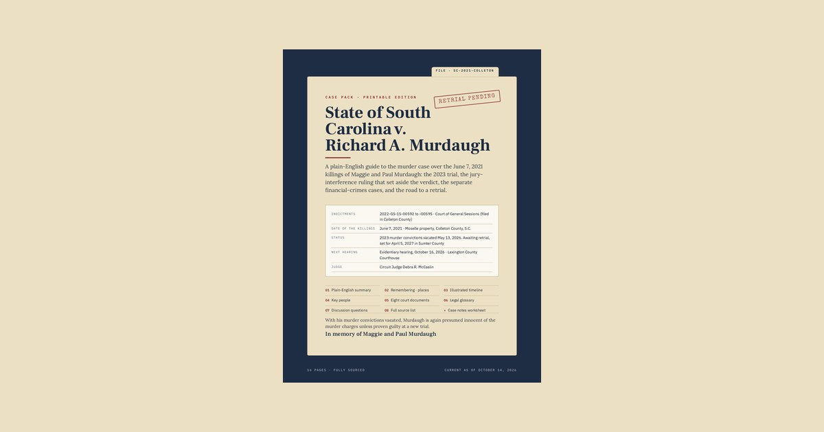 Cited Cases case pack: The Alex Murdaugh Case